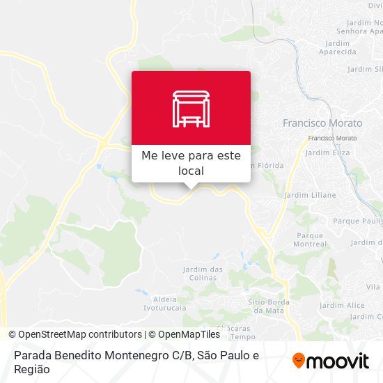 Parada Benedito Montenegro C/B mapa