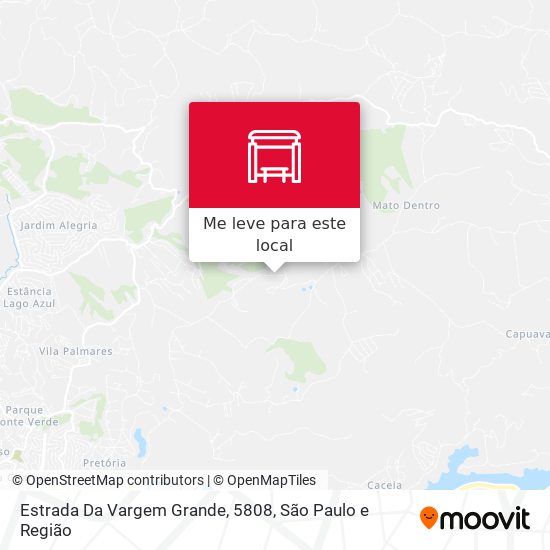 Estrada Da Vargem Grande, 5808 mapa