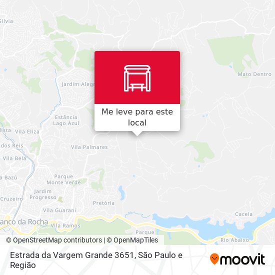 Estrada da Vargem Grande 3651 mapa