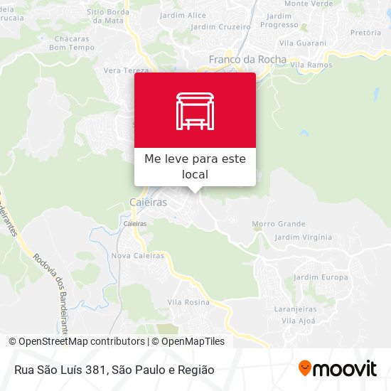 Rua São Luís 381 mapa