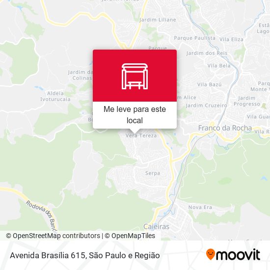 Avenida Brasília 615 mapa