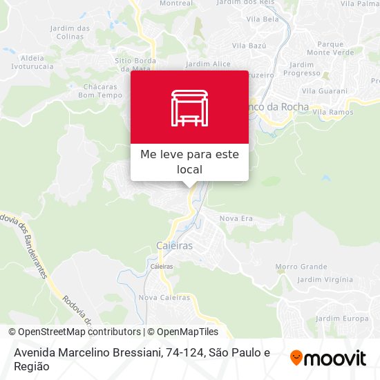 Avenida Marcelino Bressiani, 74-124 mapa