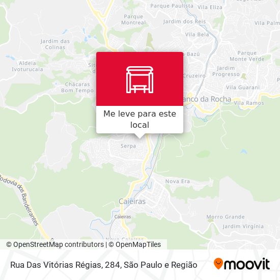 Rua Das Vitórias Régias, 284 mapa