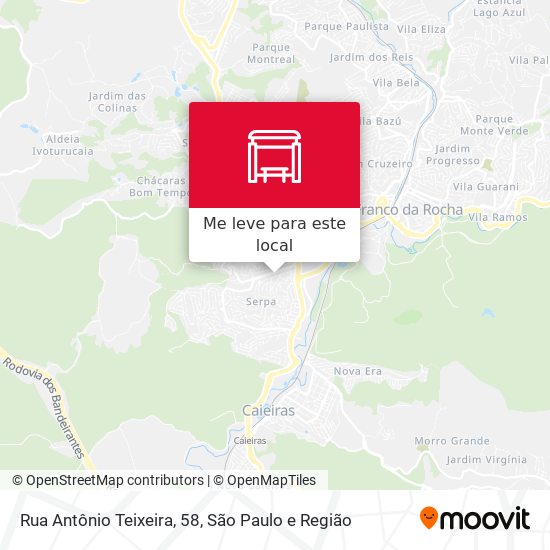 Rua Antônio Teixeira, 58 mapa