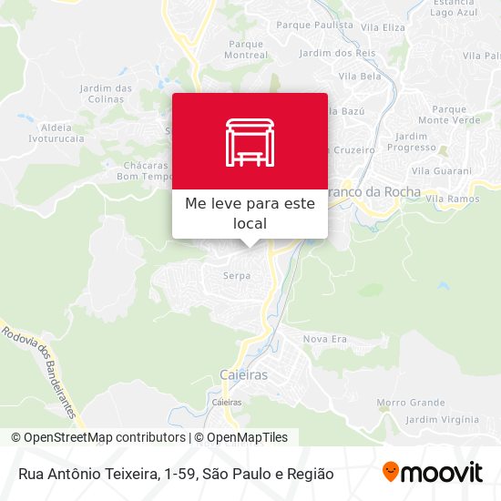 Rua Antônio Teixeira, 1-59 mapa