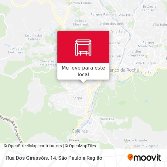 Rua Dos Girassóis, 14 mapa