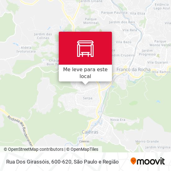 Rua Dos Girassóis, 600-620 mapa