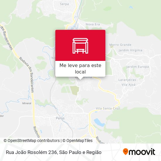 Rua João Rosolém 236 mapa