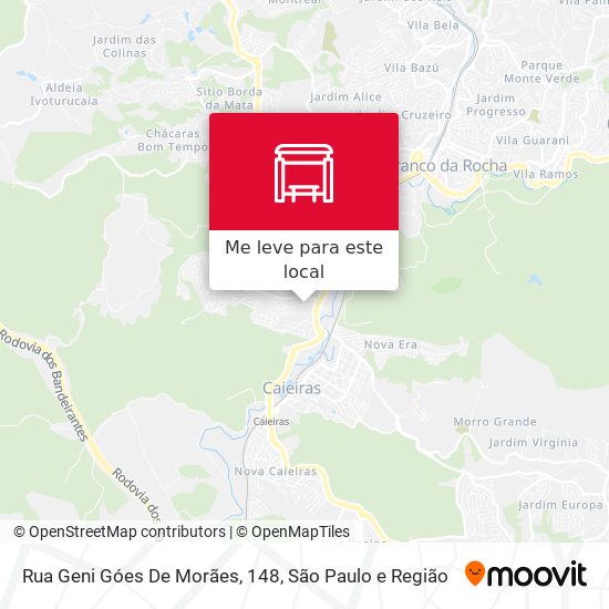 Rua Geni Góes De Morães, 148 mapa