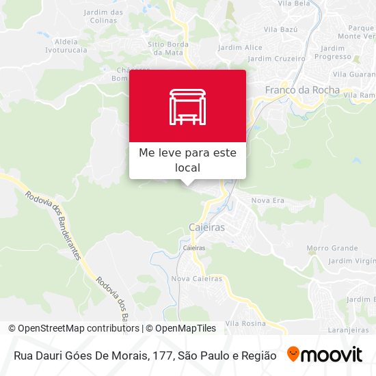 Rua Dauri Góes De Morais, 177 mapa