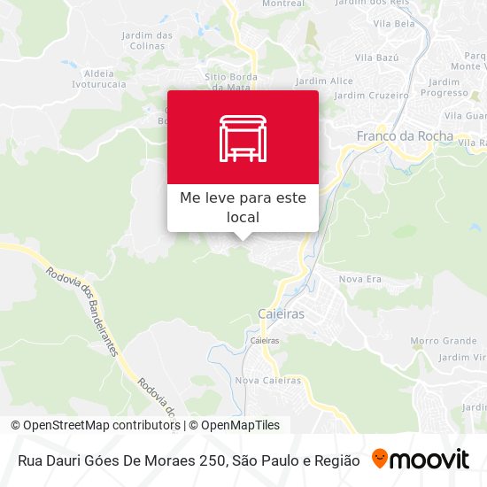 Rua Dauri Góes De Moraes 250 mapa