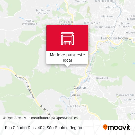 Rua Cláudio Diniz 402 mapa