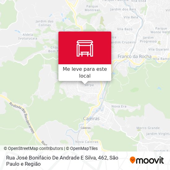 Rua José Bonifácio De Andrade E Silva, 462 mapa
