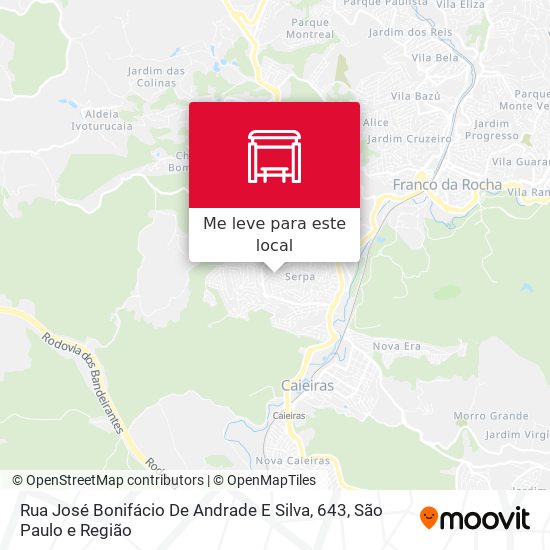 Rua José Bonifácio De Andrade E Silva, 643 mapa