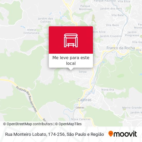 Rua Monteiro Lobato, 174-256 mapa