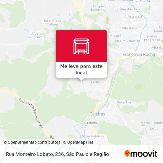 Rua Monteiro Lobato, 236 mapa