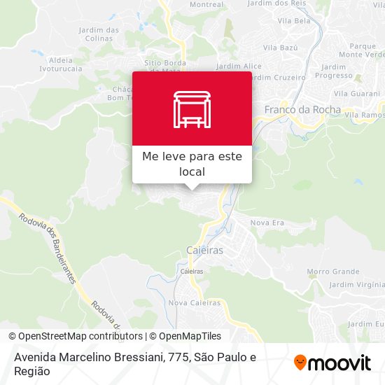 Avenida Marcelino Bressiani, 775 mapa