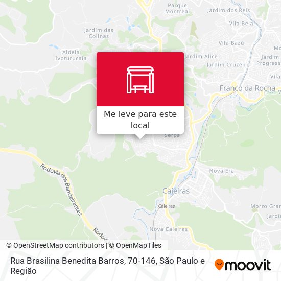 Rua Brasilina Benedita Barros, 70-146 mapa