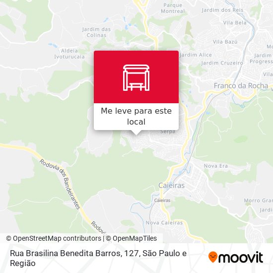 Rua Brasilina Benedita Barros, 127 mapa