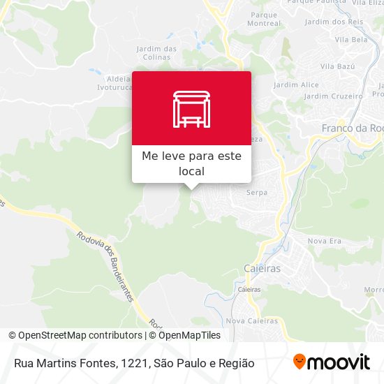 Rua Martins Fontes, 1221 mapa