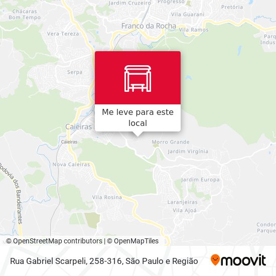 Rua Gabriel Scarpeli, 258-316 mapa