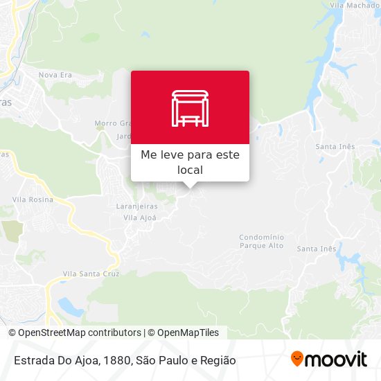 Estrada Do Ajoa, 1880 mapa