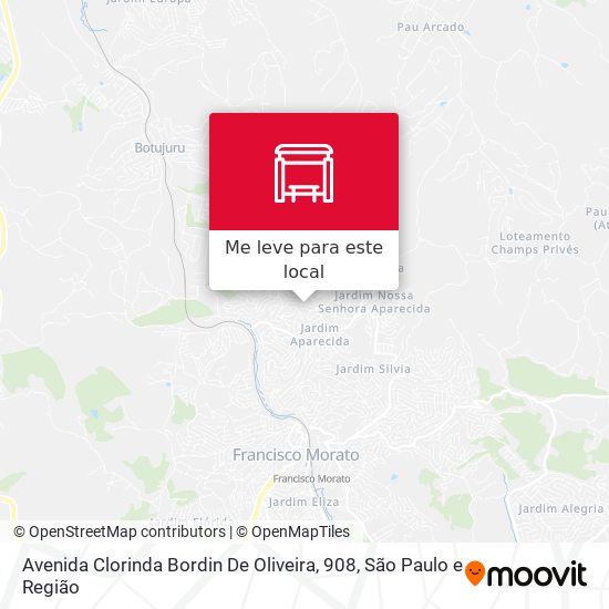 Avenida Clorinda Bordin De Oliveira, 908 mapa