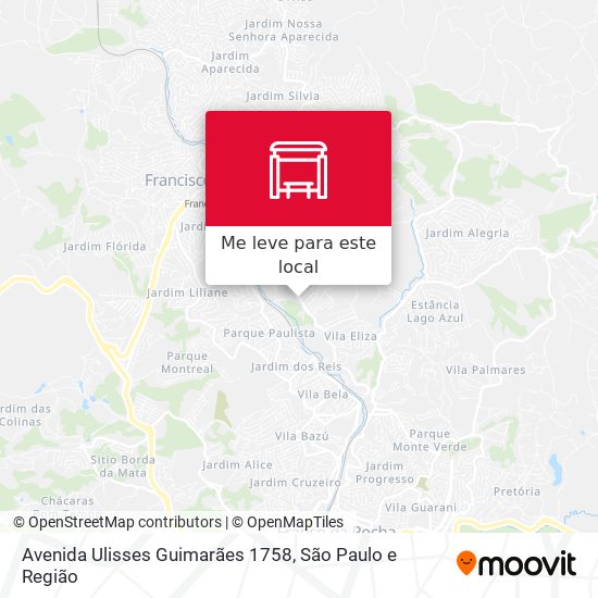 Avenida Ulisses Guimarães 1758 mapa