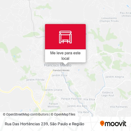 Rua Das Hortências 239 mapa