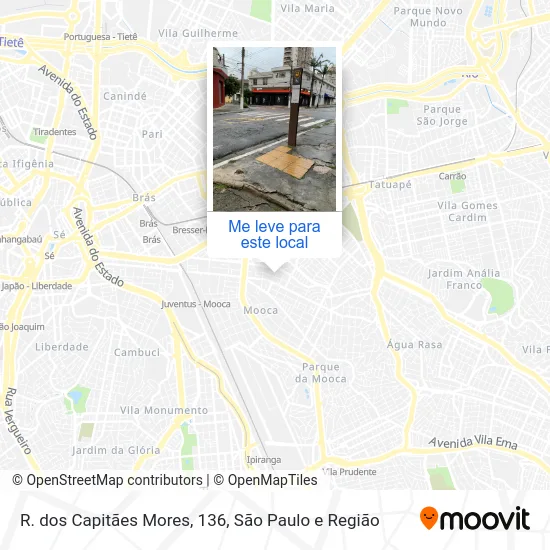 R. dos Capitães Mores, 136 mapa