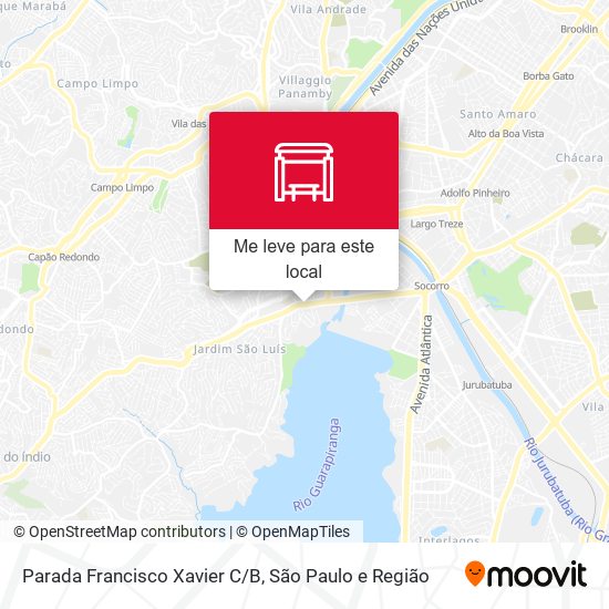 Parada Francisco Xavier C/B mapa