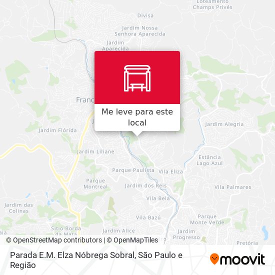 Parada E.M. Elza Nóbrega Sobral mapa