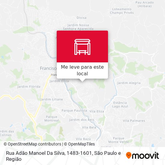 Rua Adão Manoel Da Silva, 1483-1601 mapa
