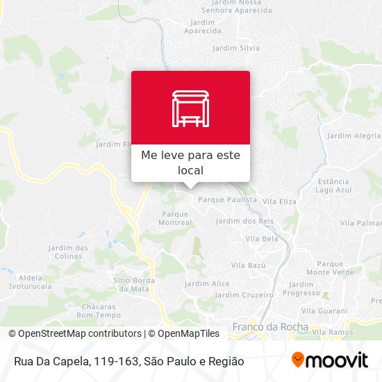 Rua Da Capela, 119-163 mapa