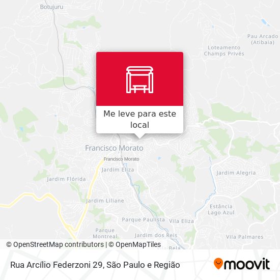 Rua Arcílio Federzoni 29 mapa