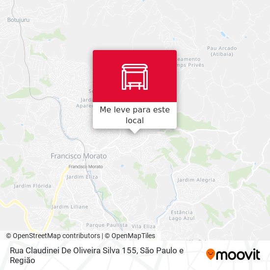 Rua Claudinei De Oliveira Silva 155 mapa