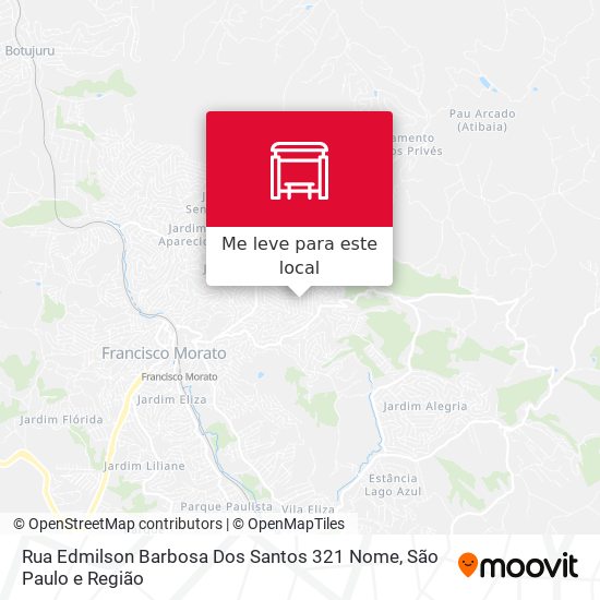 Rua Edmilson Barbosa Dos Santos 321 Nome mapa