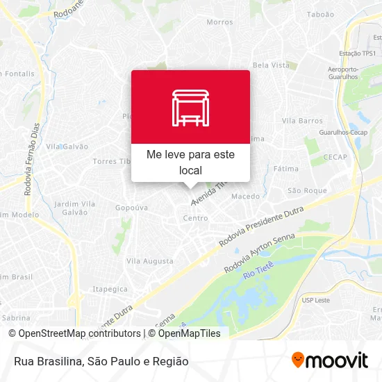 Rua Brasilina mapa