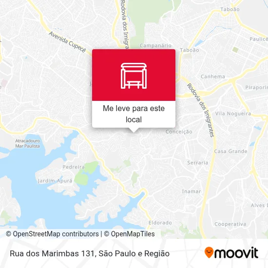 Rua dos Marimbas 131 mapa