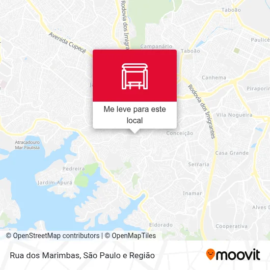 Rua dos Marimbas mapa