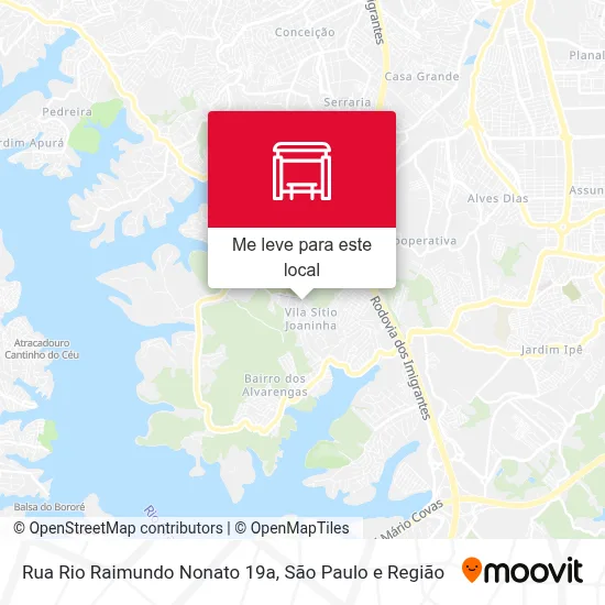 Rua Rio Raimundo Nonato 19a mapa