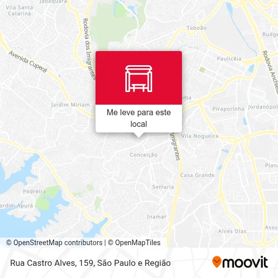 Rua Castro Alves, 159 mapa