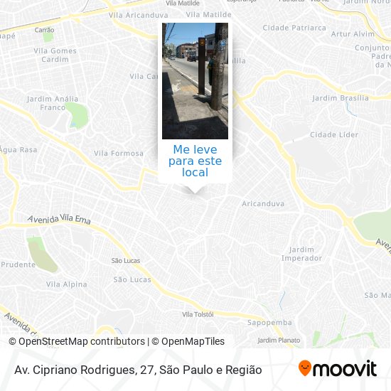 Av. Cipriano Rodrigues, 27 mapa