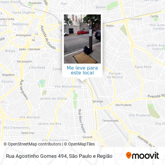 Rua Agostinho Gomes 494 mapa