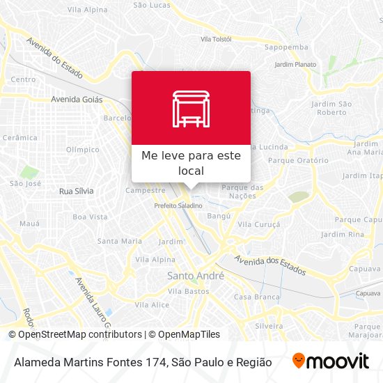 Alameda Martins Fontes 174 mapa