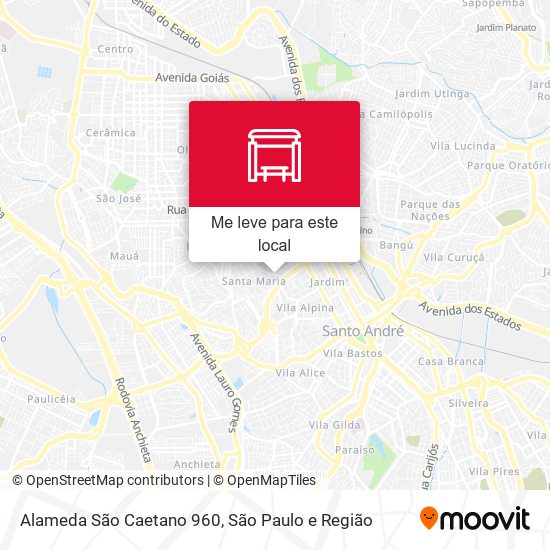 Alameda São Caetano 960 mapa
