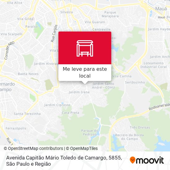 Avenida Capitão Mário Toledo de Camargo, 5855 mapa