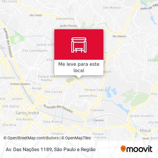 Av. Das Nações 1189 mapa