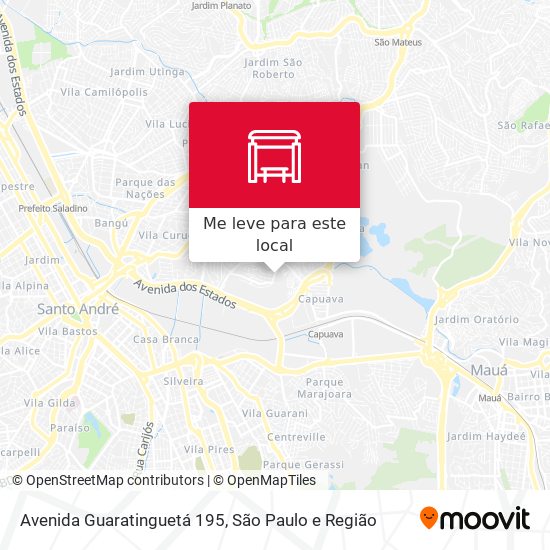 Avenida Guaratinguetá 195 mapa