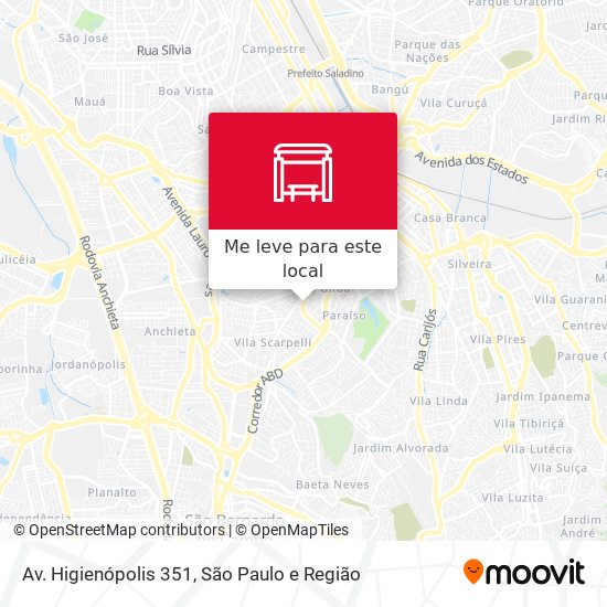 Av. Higienópolis 351 mapa